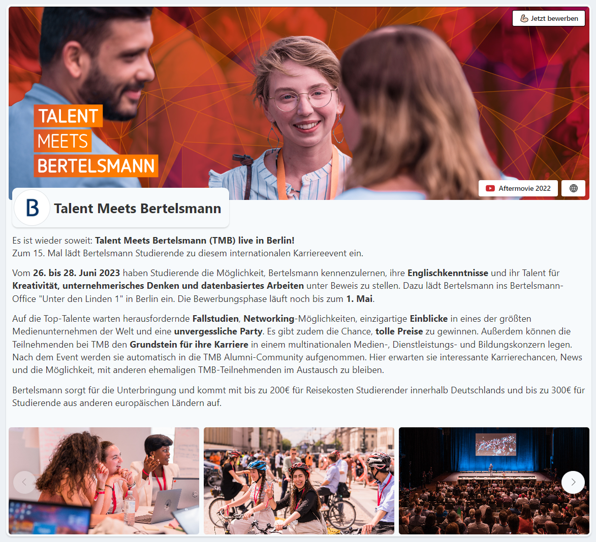 Ad Event Page Bertelsmann